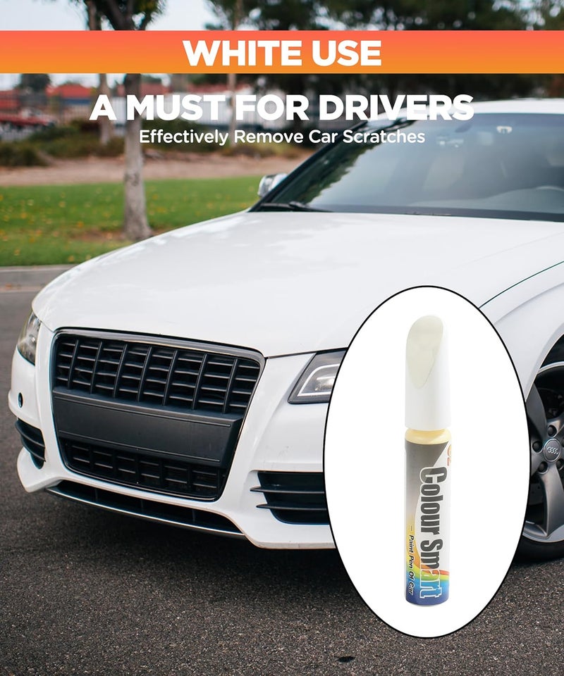 AOCISKA Car Scratch Remover,Car Paint Scratch Repair,Car Scratch Remover Pen,Car Accessories Car Pro Mending Car Remover Scratch Repair Paint Pen,Touch Up Paint for Cars Paint Scratch Repair (White) - Image 5